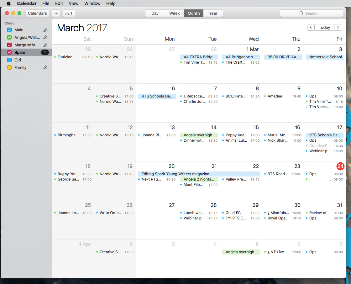 calendar app for mac that works with watch